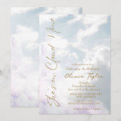 Dream She's op Cloud 9 Soft Vrijgezellenfeest Kaart (Voorkant / Achterkant)