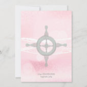 Dream Shore Beach Anjer Roze Save the Date (Achterkant)