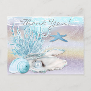 Dream Shore Beach Dk Blauwgroen Dank je Briefkaart