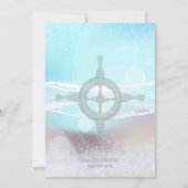 Dream Shore Beach Dk Blauwgroen WeddingSave the Da Save The Date (Achterkant)