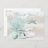 Dream Shore Beach Green Bedankt Briefkaart (Voorkant / Achterkant)