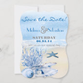 Dream Shore Beach Heel Blue WeddingSave the Date Save The Date (Voorkant)