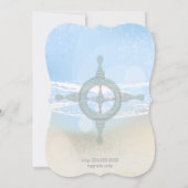 Dream Shore Beach Heel Blue WeddingSave the Date Save The Date (Achterkant)