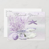 Dream Shore Beach Orchid Bedankt Briefkaart (Voorkant / Achterkant)