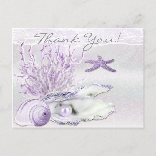 Dream Shore Beach Orchid Bedankt Briefkaart (Voorkant)