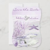 Dream Shore Beach Orchid Wedding Save the Date (Voorkant)