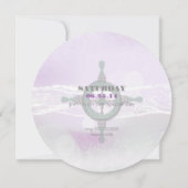 Dream Shore Beach Orchid Wedding Save the Date (Achterkant)