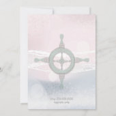 Dream Shore Beach Roze bruiloft Save the Date (Achterkant)