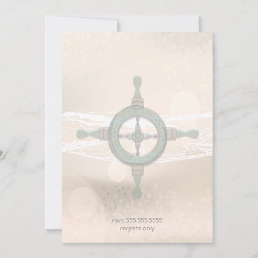 Dream Shore Beach Sepia Wedding Save the Date (Achterkant)