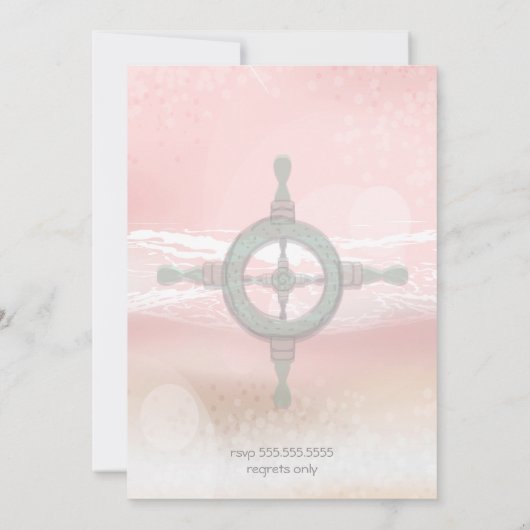 Dream Shore Beach Weddenschap Save the Date (Achterkant)