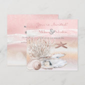 Dream Shore Beach Wedding Kaart (Voorkant / Achterkant)