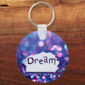 Dream signage omringd sequins sleutelhanger (Voorkant)