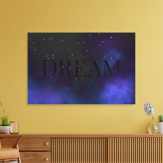 Dream Space Nebula Canvas Afdruk (Insitu (Woonkamer))