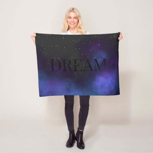 Dream Space Nebula Fleece Deken (In situ)