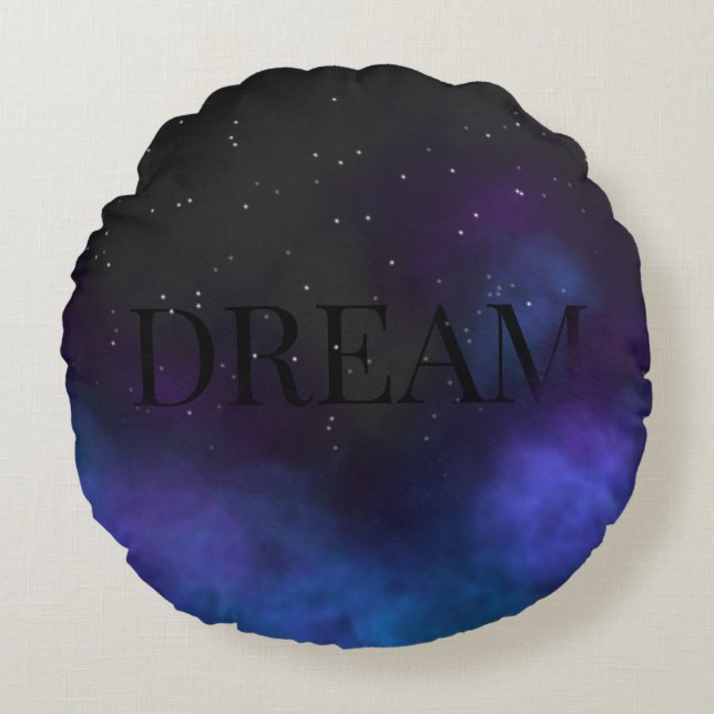 Dream Space Nebula Rond Kussen (Voorkant)