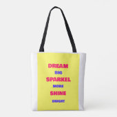 Dream Sparkle Shine Tote Bag (Achterkant)