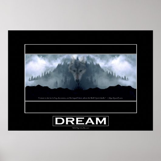 DREAM "Spirit of the Wolf" Art Poster (Voorkant)