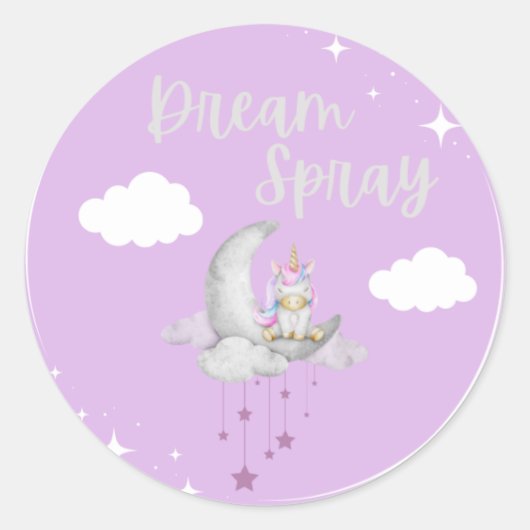 Dream Spray Logo Ronde Sticker (Voorkant)