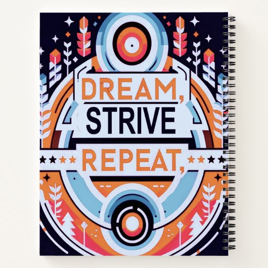 Dream Strive Herhalen Notitieboek (Achterkant)