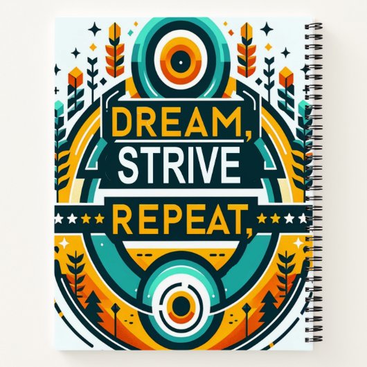 Dream Strive Herhalen Notitieboek (Achterkant)