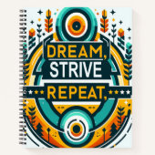 Dream Strive Herhalen Notitieboek (Voorkant)