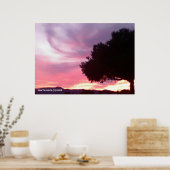 Dream Sunset Tree Poster (Keuken)