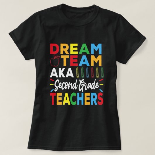 Dream Team aka 2e klas leraren - Terug naar School T-shirt (Design voorkant)