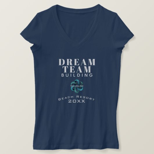 Dream Team Building Company Logo Medewerker T-shirt (Design voorkant)