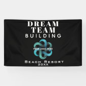 Dream Team Building Dream Company Logo Spandoek (Horizontaal)
