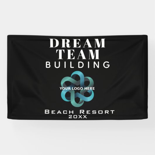 Dream Team Building Dream Company Logo Spandoek (Horizontaal)