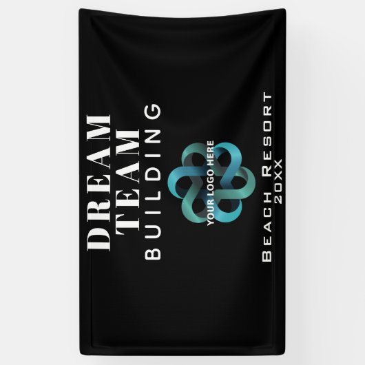 Dream Team Building Dream Company Logo Spandoek (Verticaal)