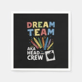 Dream Team Hoofd Bemanner Kindertijd Servet (Voorkant)