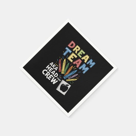 Dream Team Hoofd Bemanner Kindertijd Servet (Hoek)