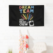 Dream Team Hoofd Bemanner Kindertijd Spandoek (Insitu)