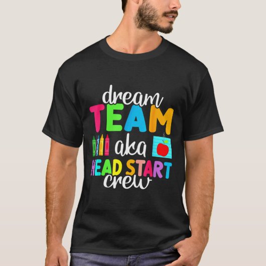 Dream Team Hoofd Bemanner Kindertijd T-shirt (Voorkant)