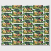 Dream Team-IJslandse paarden Cadeaupapier (Vlak)