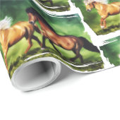 Dream Team-IJslandse paarden Cadeaupapier (Rol Hoek)