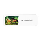 Dream Team - IJslandse paarden Etiket (Voorkant)