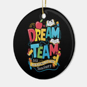 Dream Team Kleuterschool Leraren Terug naar School Keramisch Ornament (Links)