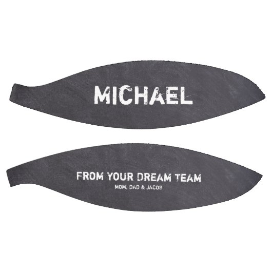 Dream Team Persoonlijke naam Chalkboard etching Basketbal (Panelen)