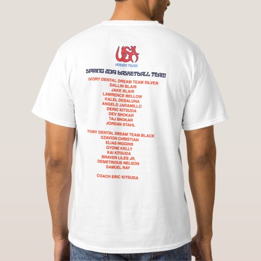 Dream Team Shirt (Achterkant)