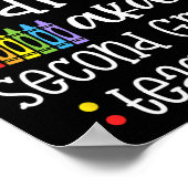 Dream team tweede klas Fun Teachers Terug naar Sch Poster (Hoek)