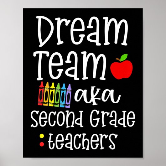 Dream team tweede klas Fun Teachers Terug naar Sch Poster (Voorkant)