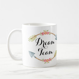 'Dream Team' Waterverf Tribale Pijlen Koffiemok