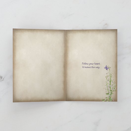 DREAM tekst gesneden in steen Kaart (Binnen)