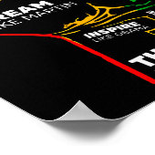 Dream Think Speak Black History Month Hand Strong  Poster (Hoek)