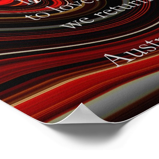 Dream Time Aboriginal proverb Poster (Hoek)