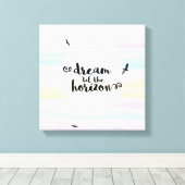 Dream tot de Horizon Canvas Afdruk (Insitu (Houten vloer))