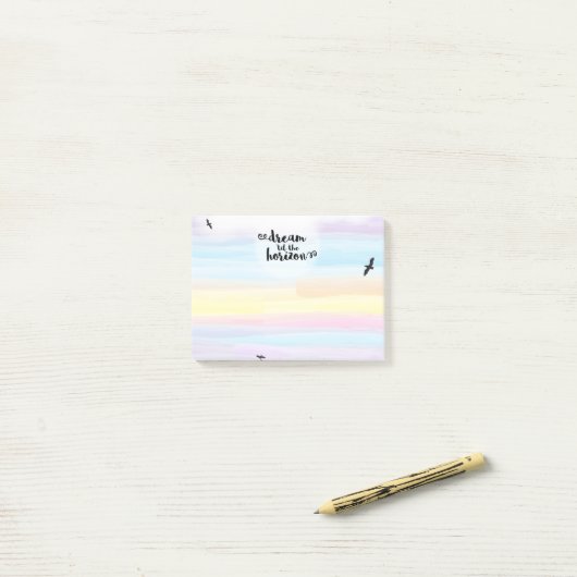 Dream "tot de horizon post-it® notes (Op bureau)