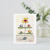 Dream Tree Waterverf Briefkaart (Staand voorkant)